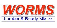 Logo for Worms Lumber & Ready Mix Logo for Worms Lumber & Ready Mix