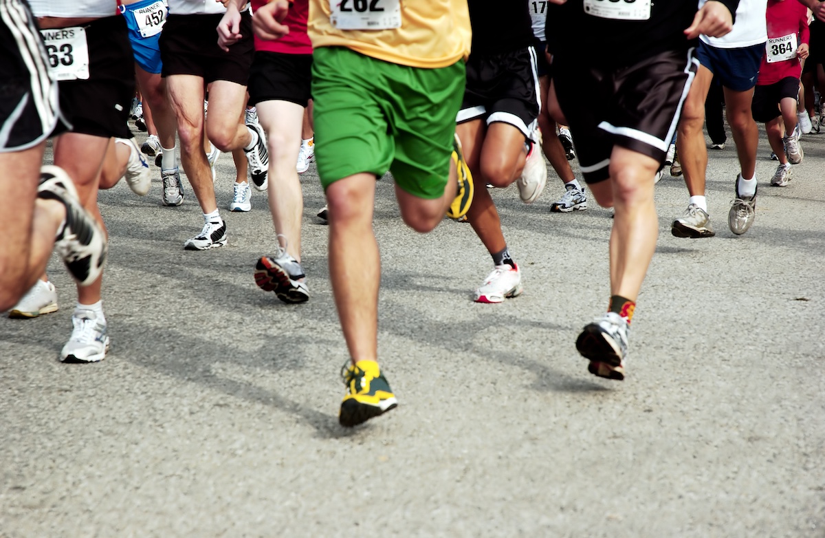 the start of a 5k race